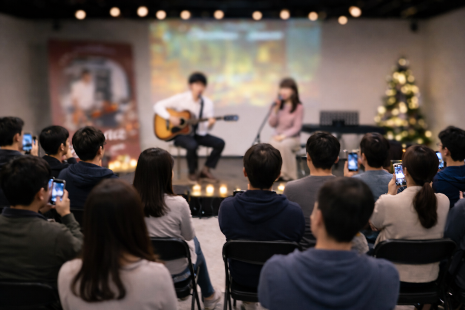 アコースティックライブの様子