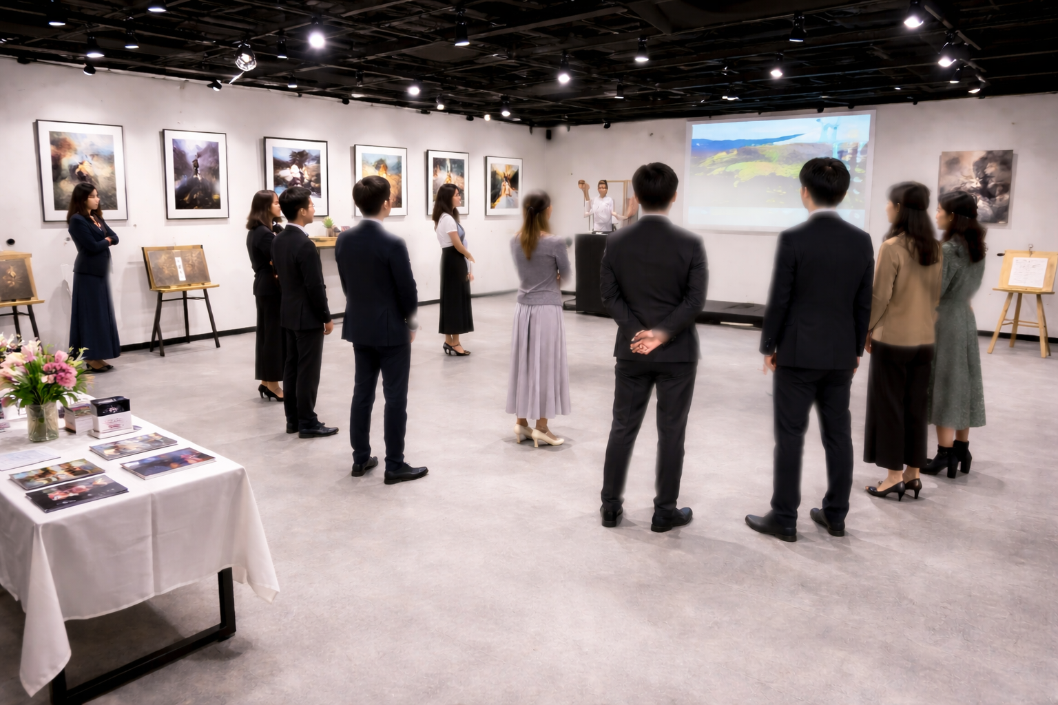 アート展の様子
